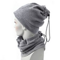 Heather Gray Fleece Neck Gaiter